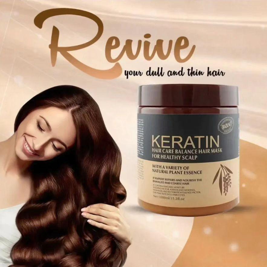 Your hair with smooth fizz control hair mask for curly hair