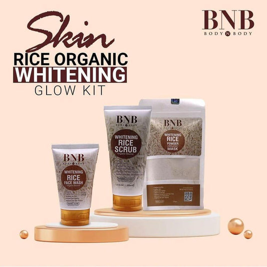 Whitening and brighting rice facial glow kit