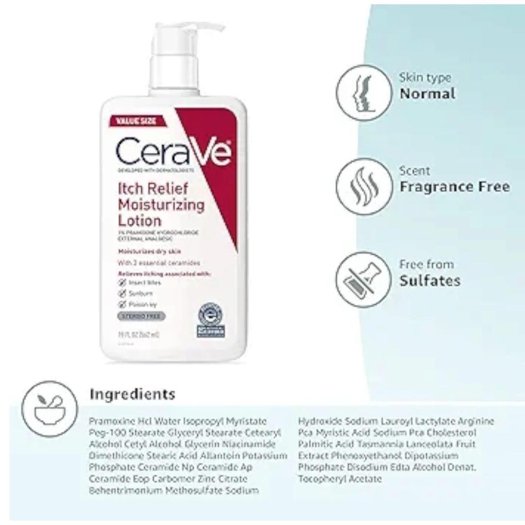 Haydrating Itch Relief Body Lotion  237ml for dry and sensitive skin care nourishing care