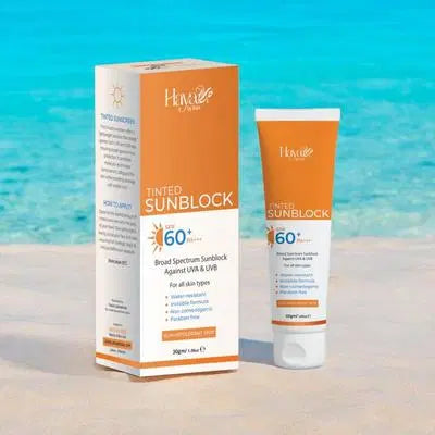 30ml Water Resistant UV Protectant Tinted Sunblock - 1 Pcs Smooth Beige Cream